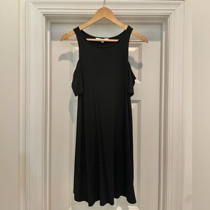 BB Dakota Black Cold Shoulder Mini Dress